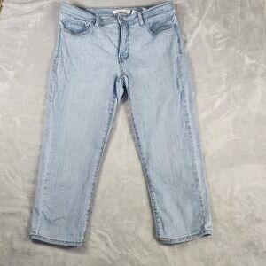 Levi's 311 Shaping Skinny Capri Women's 32 Light Wash Mid Rise Coastal Grandma